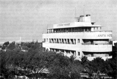 THE ANFA HOTEL ON THE OUTSKIRTS OF CASABLANCA, site of the first midwar international conference.