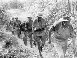 General Stilwell marches out of Burma, May 1942.