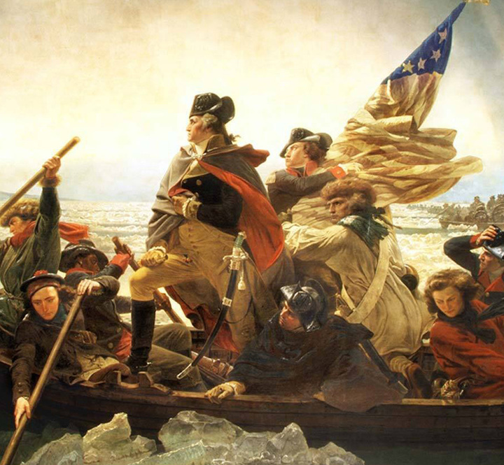 Washington crossing the potomac