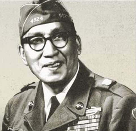 Portrait of Master Sgt. Woodrow Keeble. Keeble is one of the most decorated Soldiers in North Dakota history. He is the first Sioux to earn the nation's highest military honor. Keeble enlisted in the North Dakota National Guard in 1942.