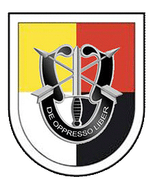 The distinctive unit insignia of the 3rd Special Forces Group