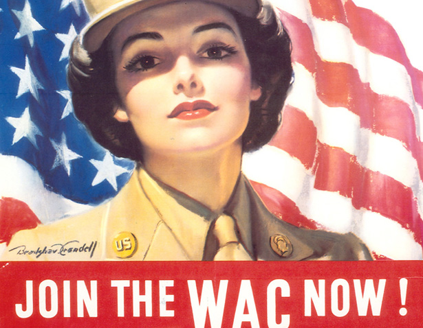 A World War II recruiting poster for the Women's Army Corp (WAC).