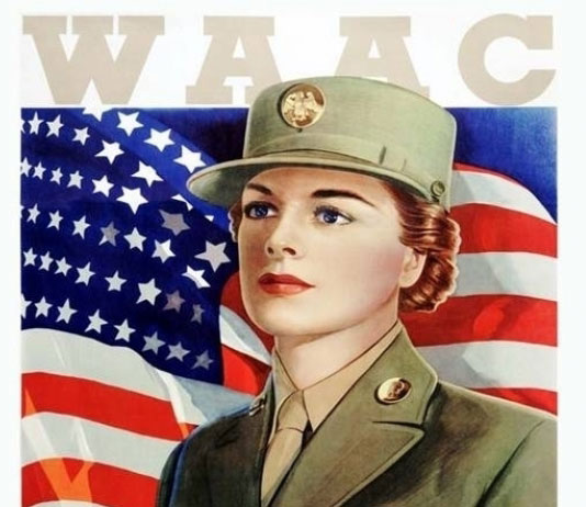 WAAC recruiting postcard and poster, entitled “THIS IS MY WAR TOO!” (Courtesy of U.S. Army Heritage and Education Center)