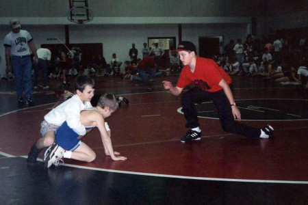 Wrestling match with Salvatore Giunta competing