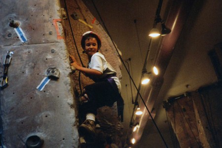 Salvatore Giunta indoor rock climbing