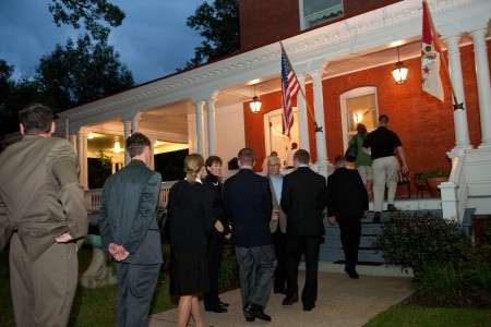 Miller family visits with Army's senior leaders home