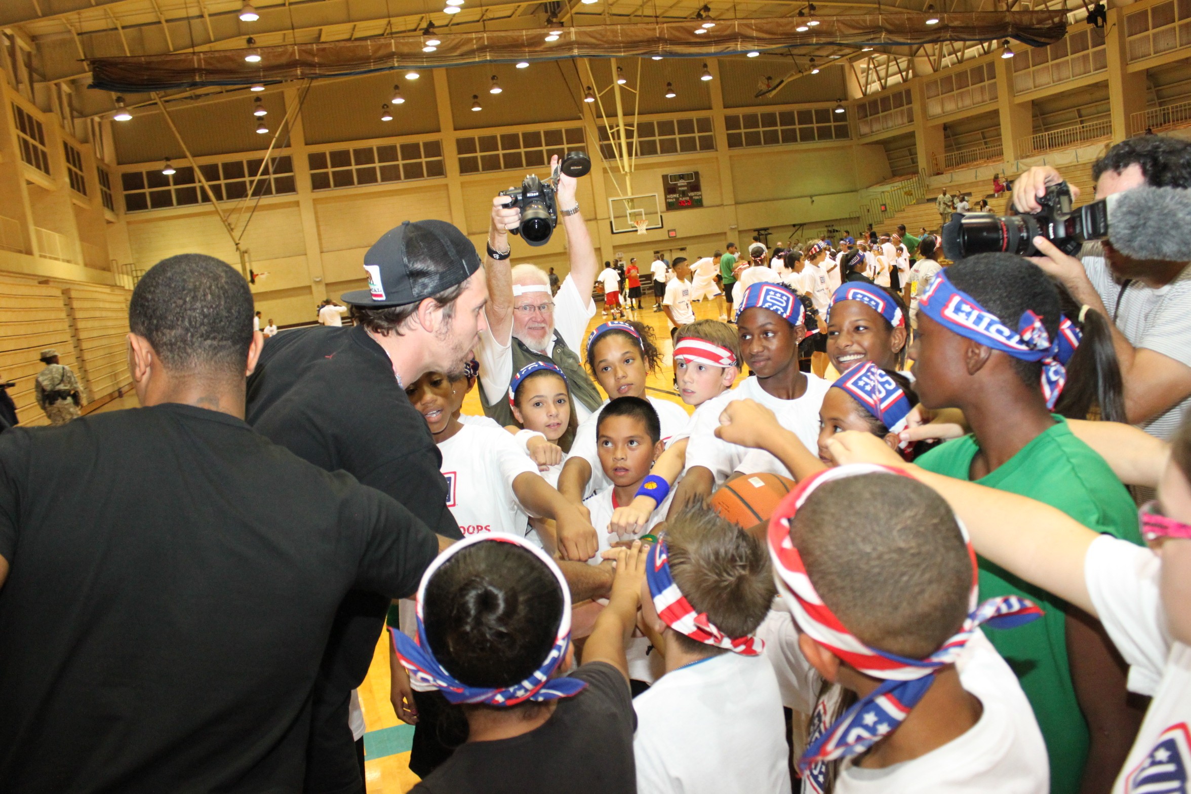 USO delivers slam dunk for 'Hoops for Troops' Article The United