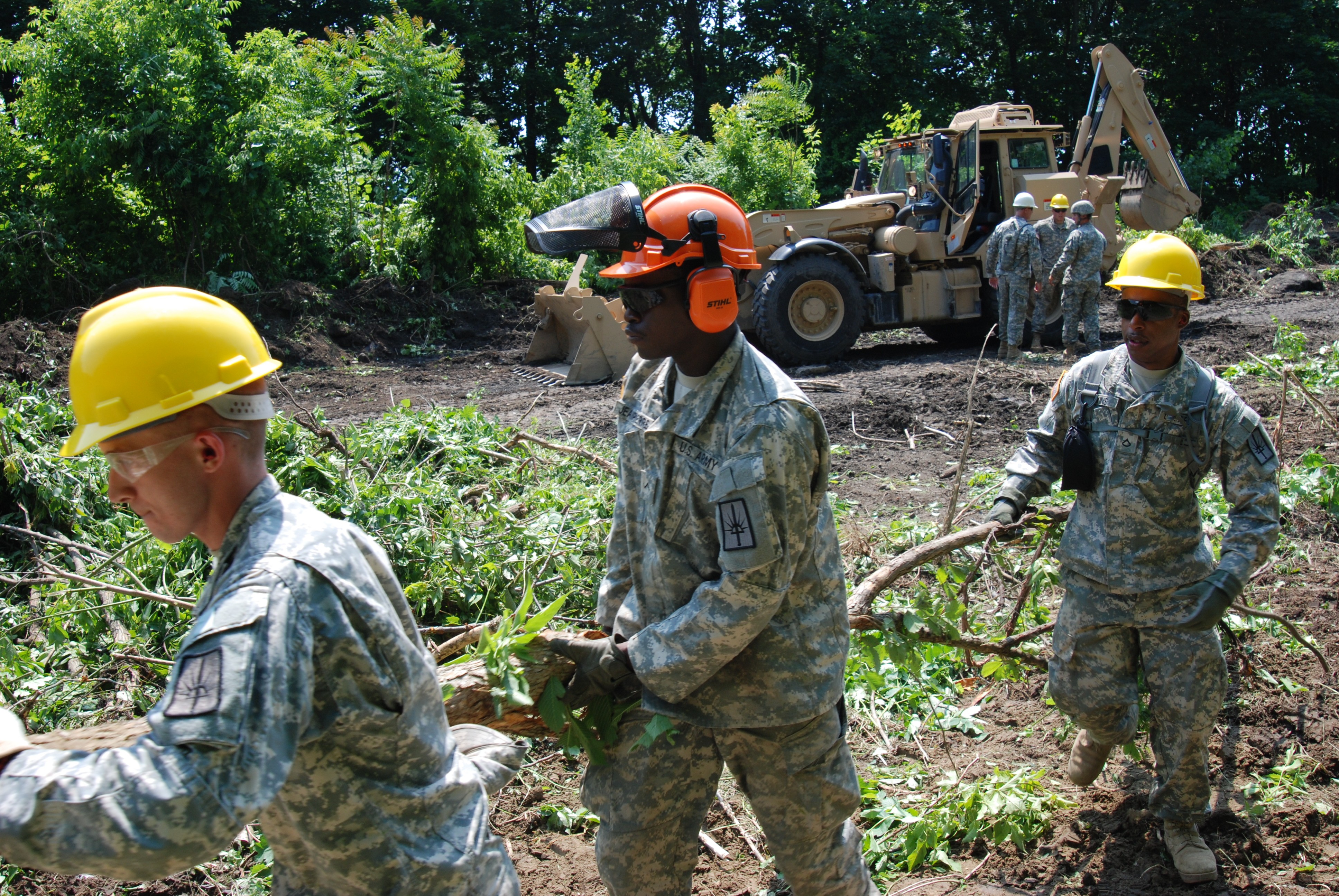 New York Army National Guard Engineers Working on the Old Erie Canal