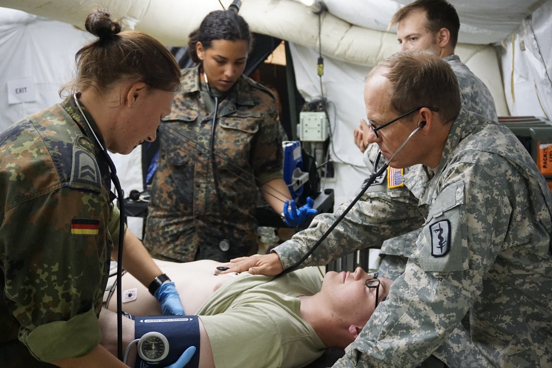 German army nurses integrate with hospital during exercise