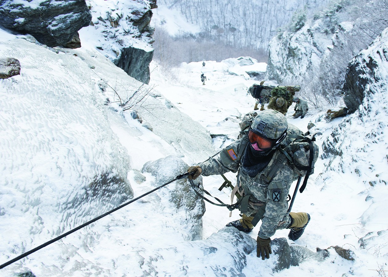10th Mountain Division Soldiers conquer Basic Mountain Course Article
