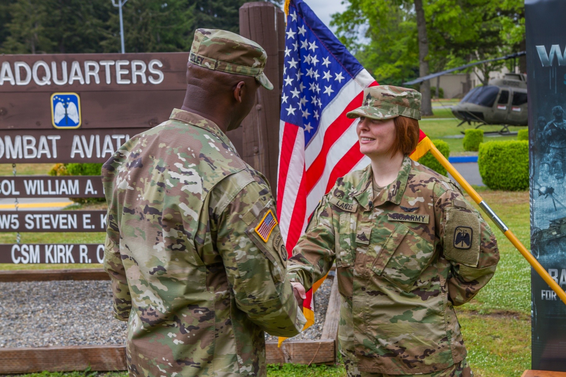 I Corps Soldier becomes first female to re-enlist as 19D | Article