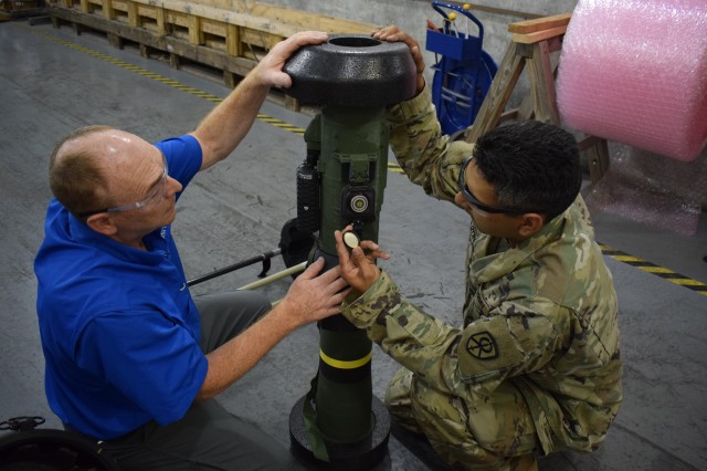 U.S. Army Reservists from the 295th Ordnance Company out of Hastings, Nebraska work with Army Civilians while completing their annual training at Crane Army Ammunition Activity. The Soldiers are receiving valuable experience handling munitions to increase mission readiness.