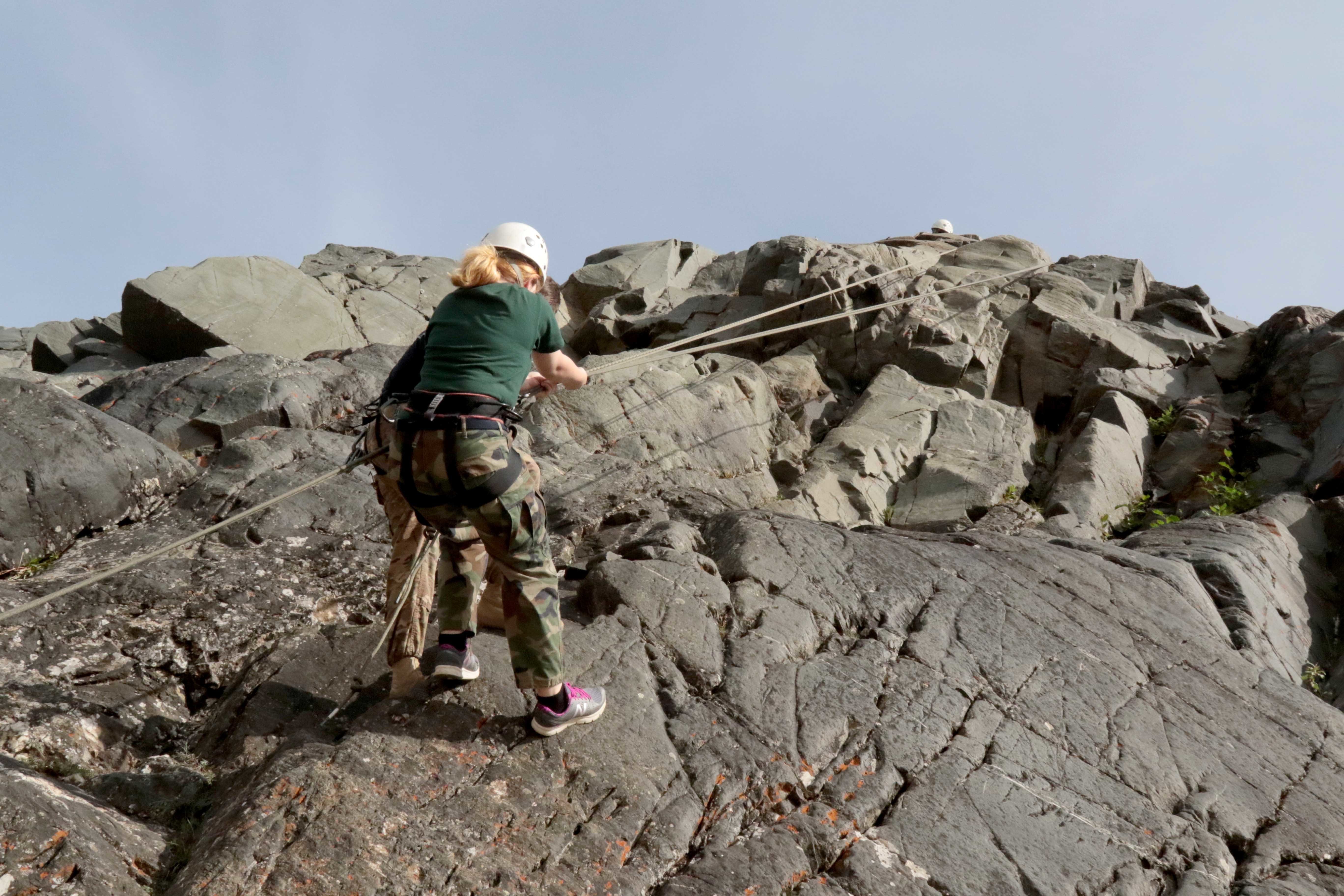 Eielson JROTC cadets learn basic mountaineering at Black Rapids