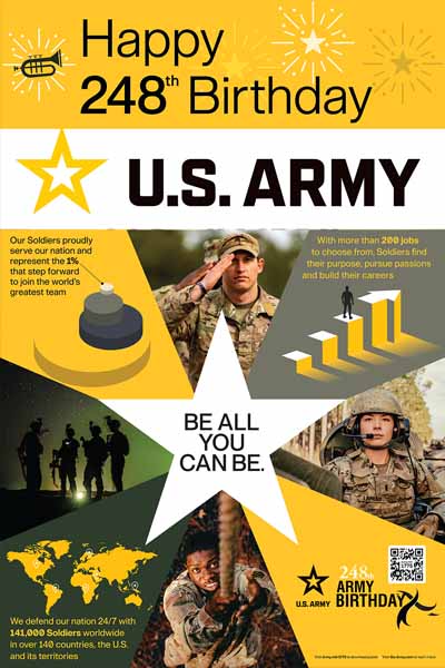 thumbnail of U.S. Army Birthday Poster vertical format
