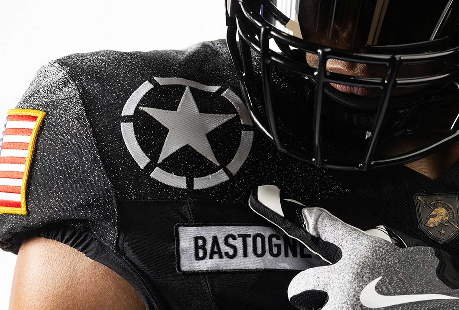 uniform feature - high res image of rocky the bulldog logo on helmet
