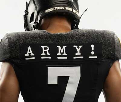 uniform feature - campaign streamer on back of jersey