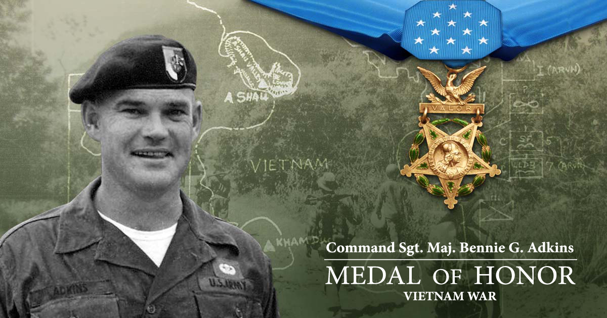 Command Sergeant Major Bennie G Adkins Medal Of Honor Recipient The United States Army