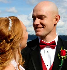 Sgt. Ty Carter and his wife Shannon, pause for a photo on their wedding day, March 17, 2012, along the waterfront in Tacoma, Wash. Photo courtesy of the Carter family.