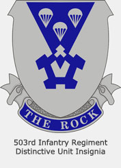 503rd Infantry Regiment Distinctive Unit Insignia