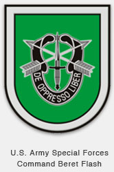 U.S. Army Special Forces Command Beret Flash Patch