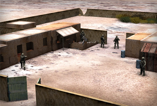 Rangers securing inner compound