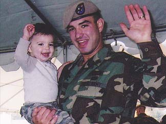 Family Day 2004 - Spc. Petry and son during the 2004 2/75th Ranger Family Day event.