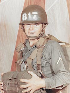 U.S. Army Pvt. 1st Class Gary M. Rose during U.S. Army Jump School at Fort Benning, Ga., September 1967. Photo courtesy of Gary M. Rose.