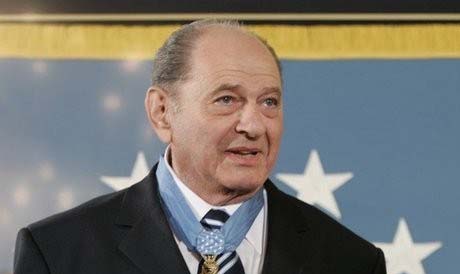 Rubin with the Medal of Honor, September 2005. Image from National Archives
