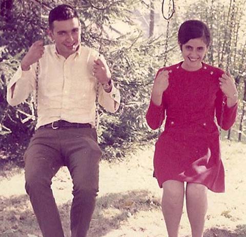 Spc. 4 Leslie H. Sabo Jr. and his new wife, Rose Mary, pose for the camera before he deployed to Vietnam with Company B, 3rd Battalion, 506th Infantry Regiment, 101st Airborne Division in November 1969. (Photo Credit: U.S. Army)