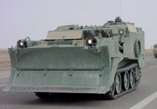 armored combat earthmover