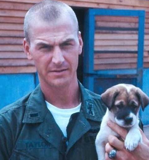 1st Lt. Larry L. Taylor at his base camp north of Saigon. He served in Vietnam from August 1967 to August 1968. (Photo courtesy of Lewis D. Ray.)