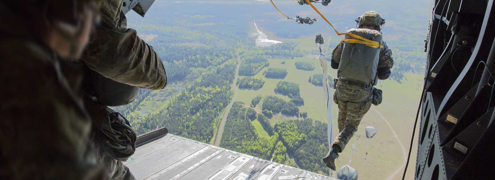U.S. Army Rangers Aerial Team View