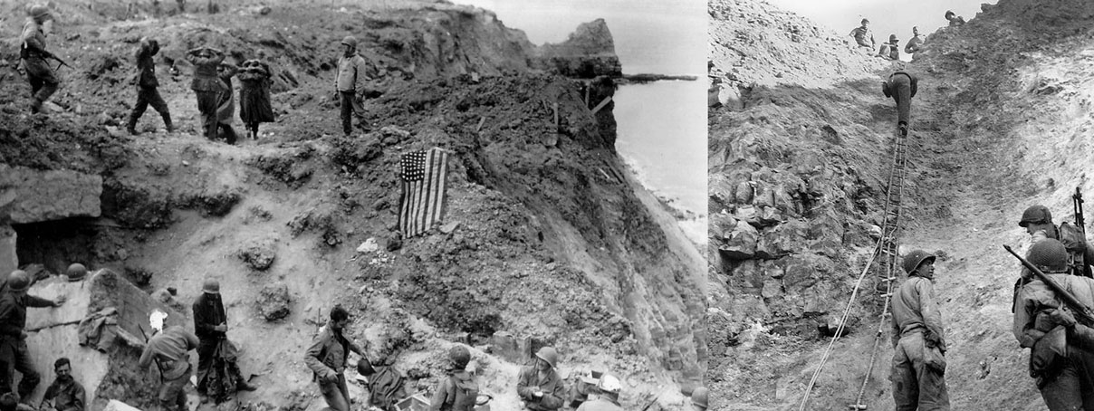 Rangers at Pointe du Hoc