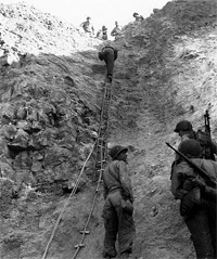 Rangers at Pointe du Hoc