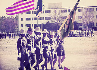 Female Color Guard at Ft. McClellan