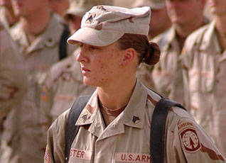 Sergeant Leigh Ann Hester, first female Soldier to receive Silver Star medal