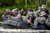 Soldiers on raft prepare to storm beach at Mott Lake