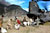 United States Army CH-47 Chinook helicopter unloads Pakistan flood relief supplies