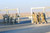 Kuwait border military police and Soldiers from the 265th Movement Control Team close the gate at the Khabari Crossing