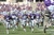 Willie the Wildcat, mascot for the Kansas State University Wildcats, runs on to the field with the Kansas State Football Team prior to kickoff at the Kansas State Wildcats game against the Baylor Bears