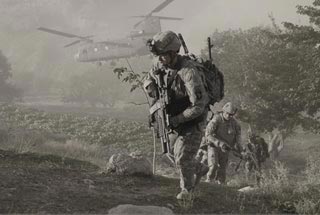 Soldiers air assault into village inside Afghanistan