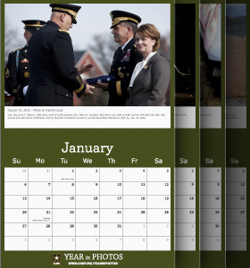 2012 United States Arny Year in Photos Monthly Calendar