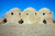 Soldiers from 504th Battlefield Surveillance Brigade, lean against mud wall