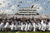 Class of 2012 cadets from the United States Military Academy at West Point toss their hats