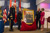 General Raymond T. Odierno, John McHugh, General Martin E. Dempsey, and wife Deanie unveil Dempsey's portrait during ceremony at Hall of Heroes in Pentagon