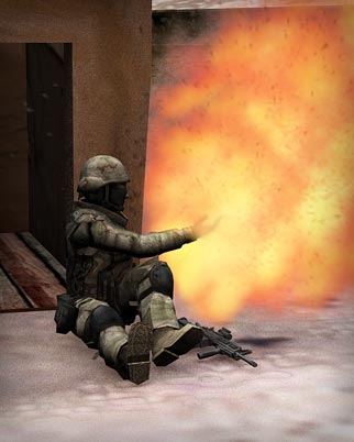 Sergeant First Class Petry removes gernade as it explodes leaving his hand and amputates his hand