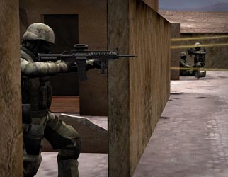 Sergeant Higgins responds to Sergeant First Class Petry and Private First Class Robinson's position